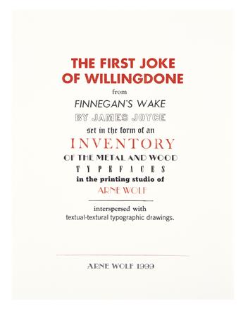 WOLF, ARNE. The First Joke of Willingdone from Finnegans Wake